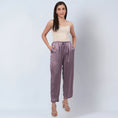 Load image into Gallery viewer, Purple Satin Pants
