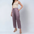 Load image into Gallery viewer, Purple Satin Pants
