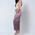 Load image into Gallery viewer, Purple Satin Pants
