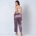 Load image into Gallery viewer, Purple Satin Pants
