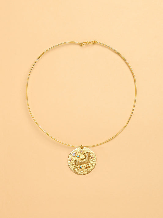 Torque Style ARIES Celestial Necklace