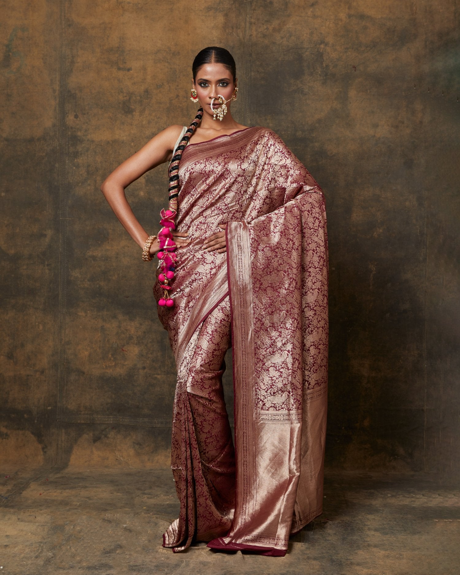 Wine Shikargarh Jaal Saree