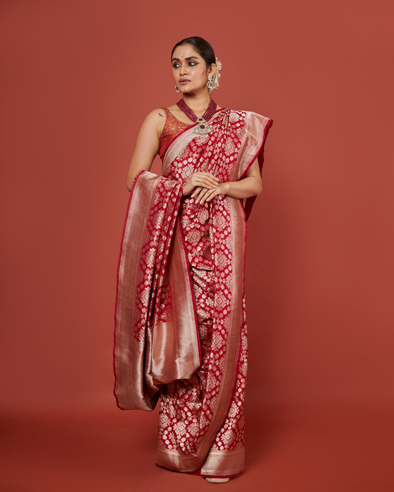 Red Silk Saree