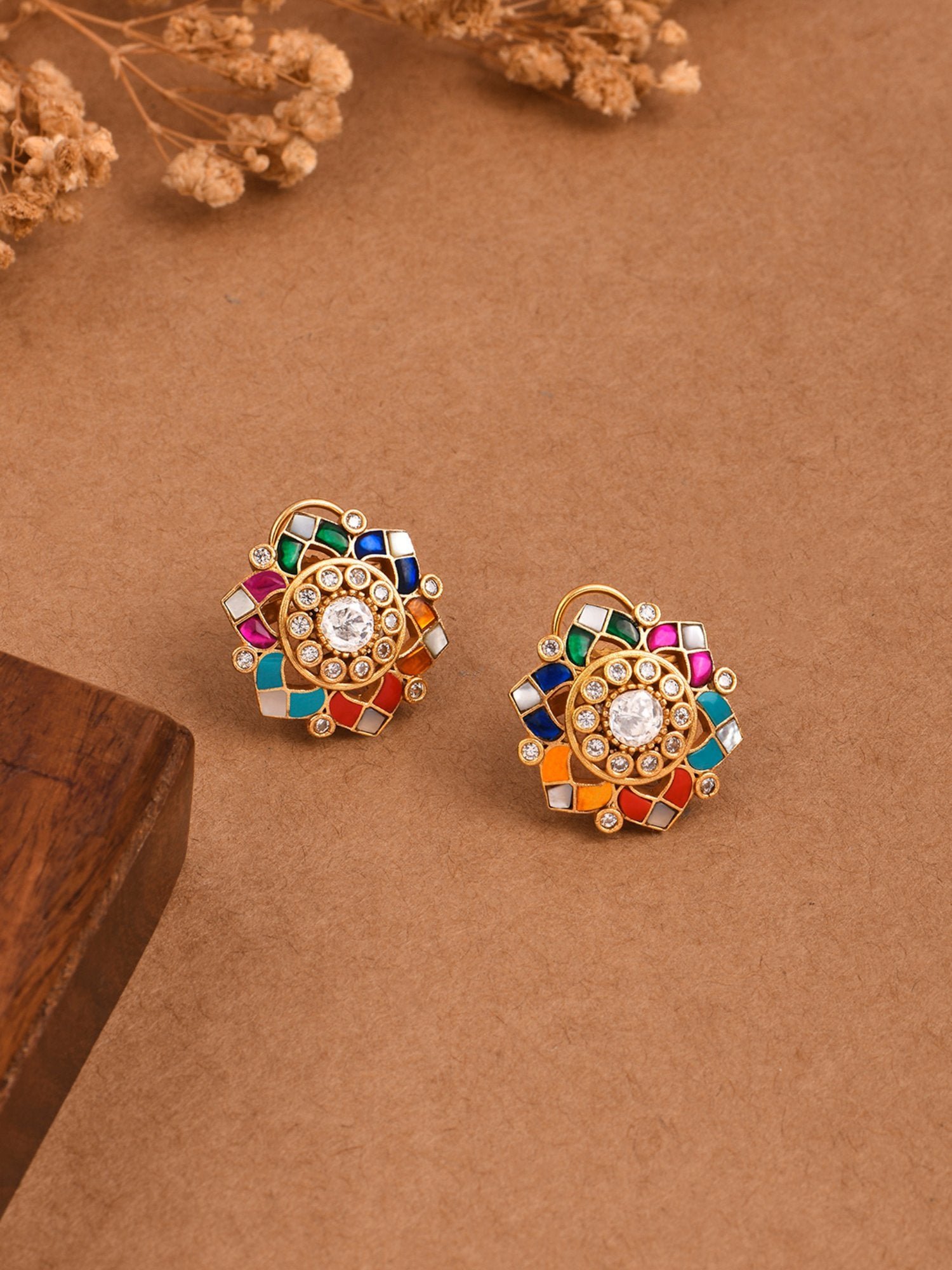 Kaleidoscope Star Stud Earrings