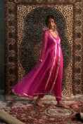 Load image into Gallery viewer, Rani Pink Embroidered Choga Set
