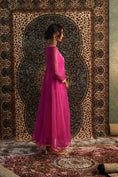 Load image into Gallery viewer, Rani Pink Embroidered Choga Set
