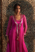 Load image into Gallery viewer, Rani Pink Embroidered Choga Set
