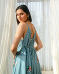 Load image into Gallery viewer, Dusty Teal Palazzo Jumpsuit
