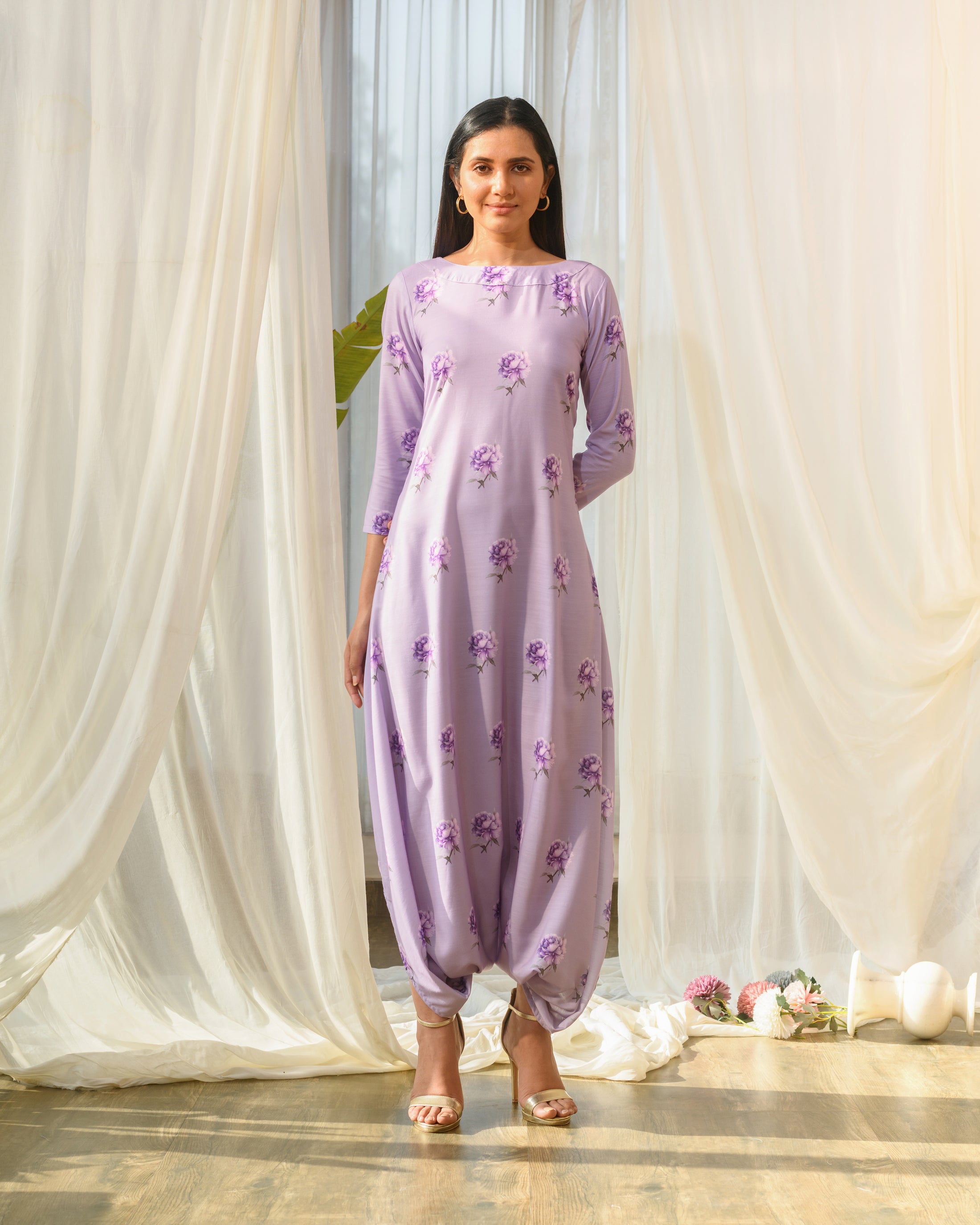 Very Peri Lilac Dhoti Jumpsuit