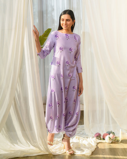 Very Peri Lilac Dhoti Jumpsuit