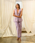 Load image into Gallery viewer, Very Peri Lilac Quilted Pant Suit
