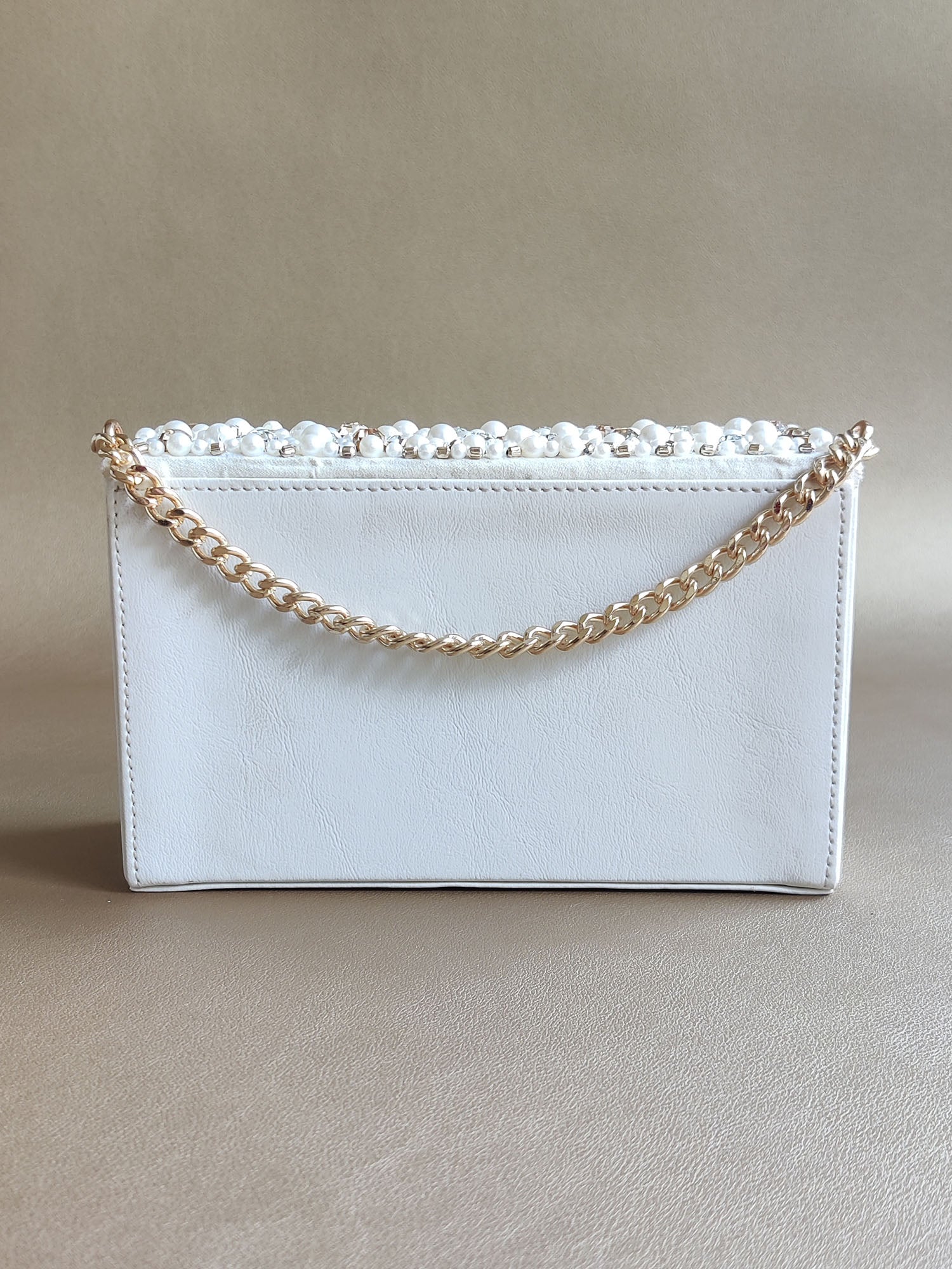 Pearl White Charmer Bag