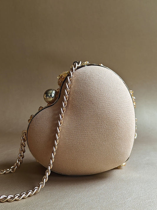 Gold Micro Heart Bag