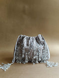 Load image into Gallery viewer, Silver Grey Pouch Potli Bag
