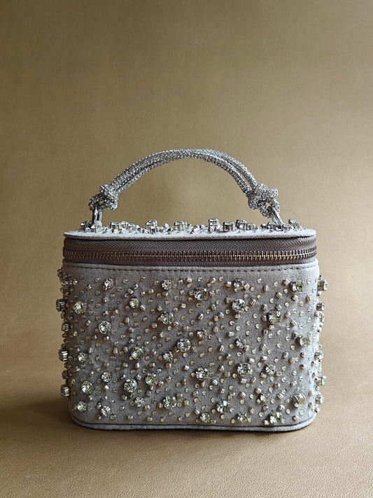 Silver Grey Vanity Bag