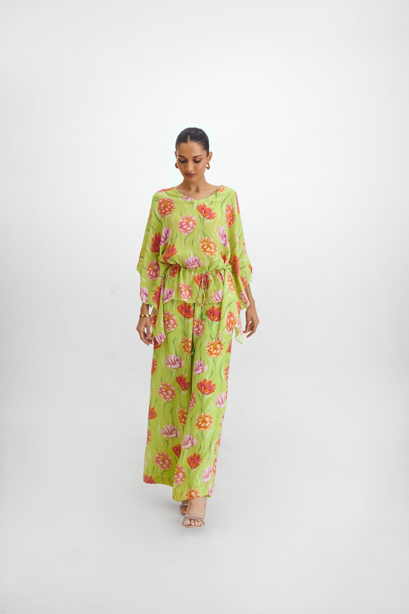 Kaftan & Pant Co-Ord Set In Remi