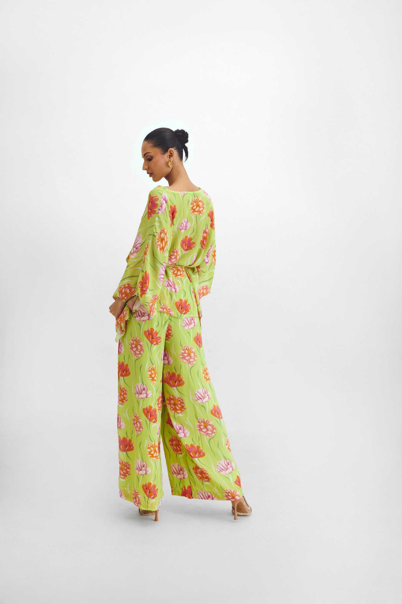 Kaftan & Pant Co-Ord Set In Remi