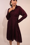 Load image into Gallery viewer, Purple Shirt Dress
