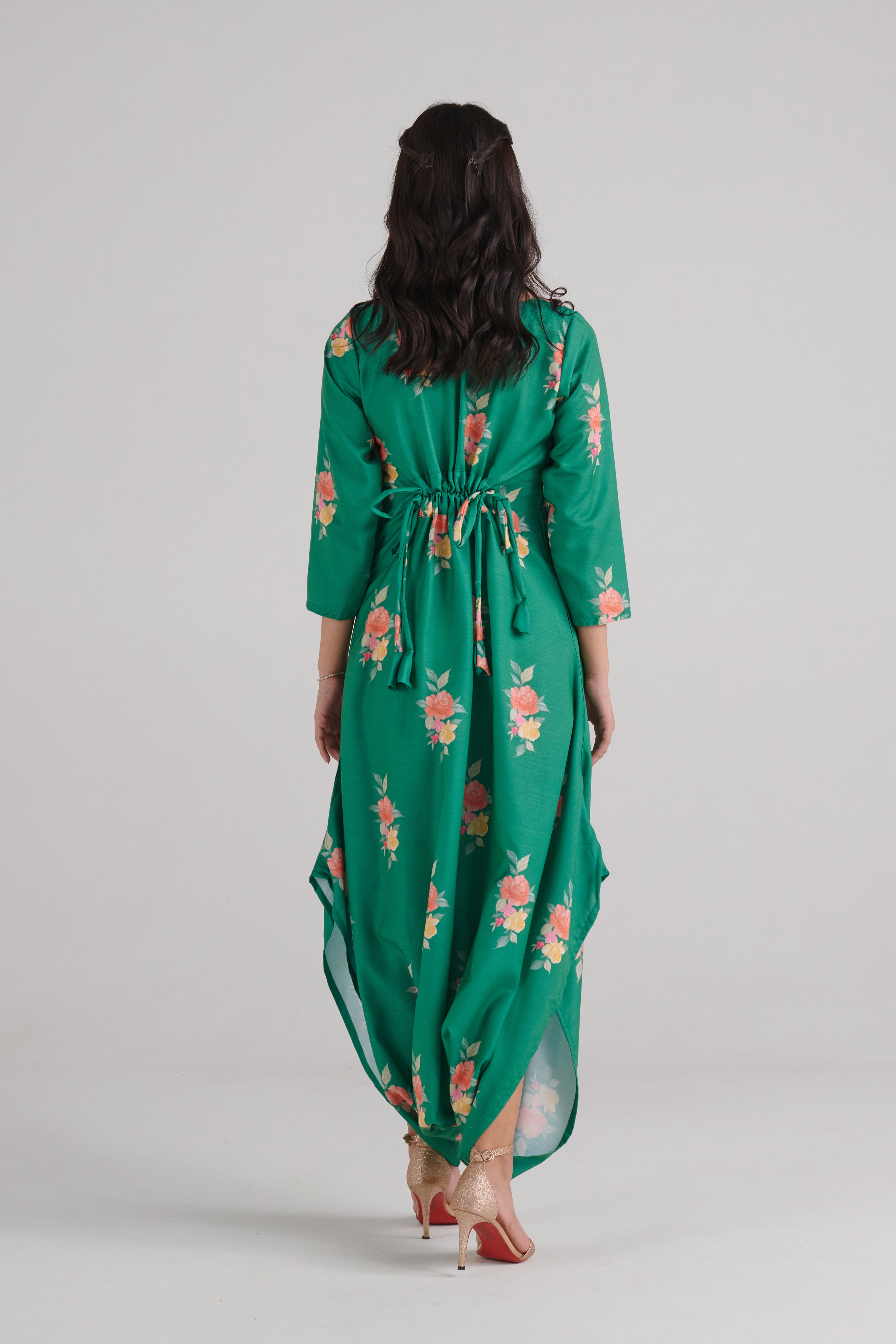 Jade Green Dhoti Jumpsuit