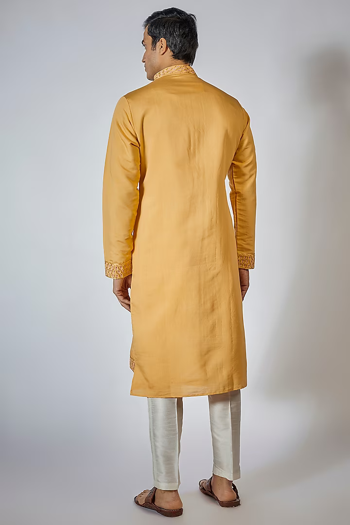 Yellow Embroidered Kurta Set