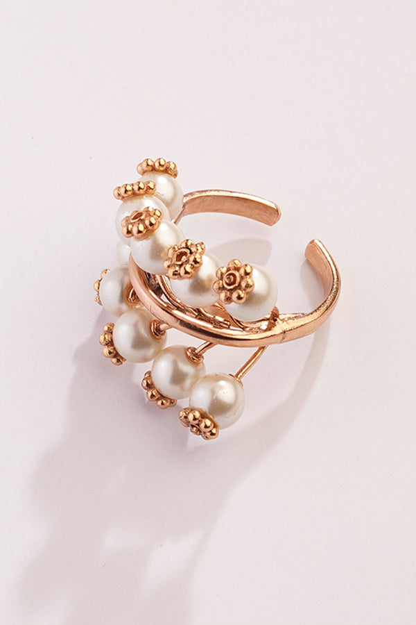 Pearl Ivy Gold Plated Tree Ring