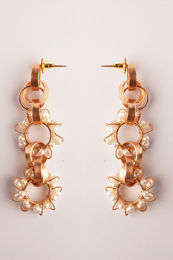 Neutron Loop Pearl Earrings