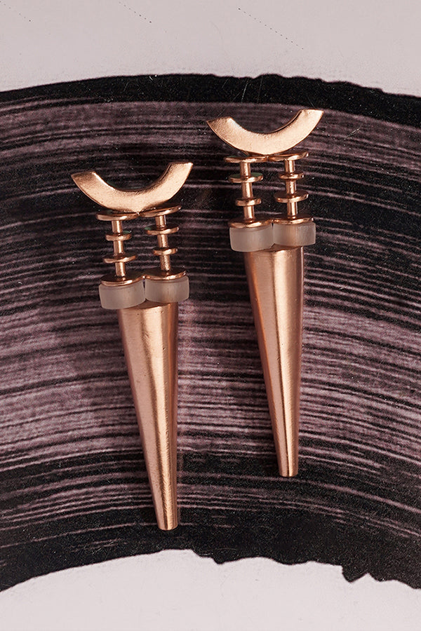 Piercing Dawn Gold Plated Small Spike Earrings