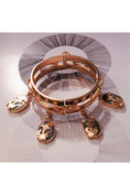 Load image into Gallery viewer, Dark Temptress Gold Plated Openable Bangle
