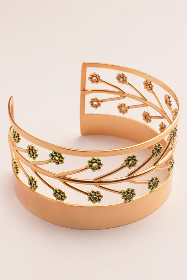 Solar Mettle Gold Plated Cuff