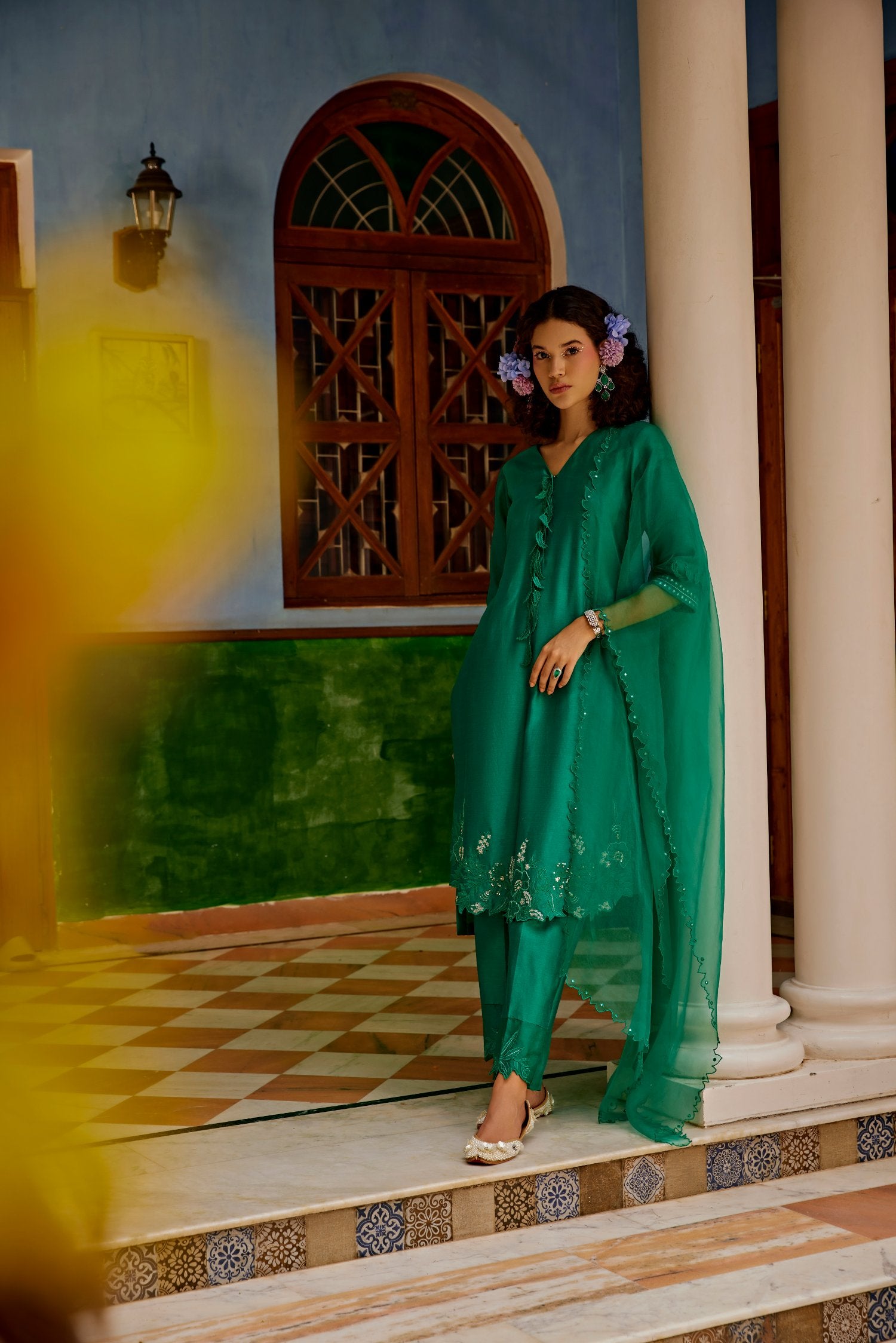 Forest Green Kurta Set