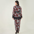 Load image into Gallery viewer, Red Baroque Animal Print Shirt and Palazzo Set
