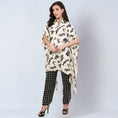 Load image into Gallery viewer, Ivory and Black Floral Combination Print Co-ordinate Set
