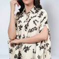 Load image into Gallery viewer, Ivory and Black Floral Combination Print Co-ordinate Set
