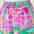 Load image into Gallery viewer, Pink and Green Marine Wave Print Shirt and Pants Set
