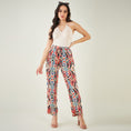 Load image into Gallery viewer, Black and Red Marine Wave Print Shirt and Pants Set
