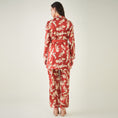 Load image into Gallery viewer, Red Baroque Print Shirt with Belt and Pants Set
