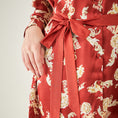 Load image into Gallery viewer, Red Baroque Print Shirt with Belt and Pants Set
