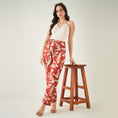 Load image into Gallery viewer, Red Baroque Print Shirt with Belt and Pants Set
