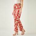 Load image into Gallery viewer, Red Baroque Print Shirt with Belt and Pants Set
