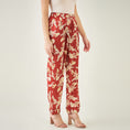 Load image into Gallery viewer, Red Baroque Print Shirt with Belt and Pants Set
