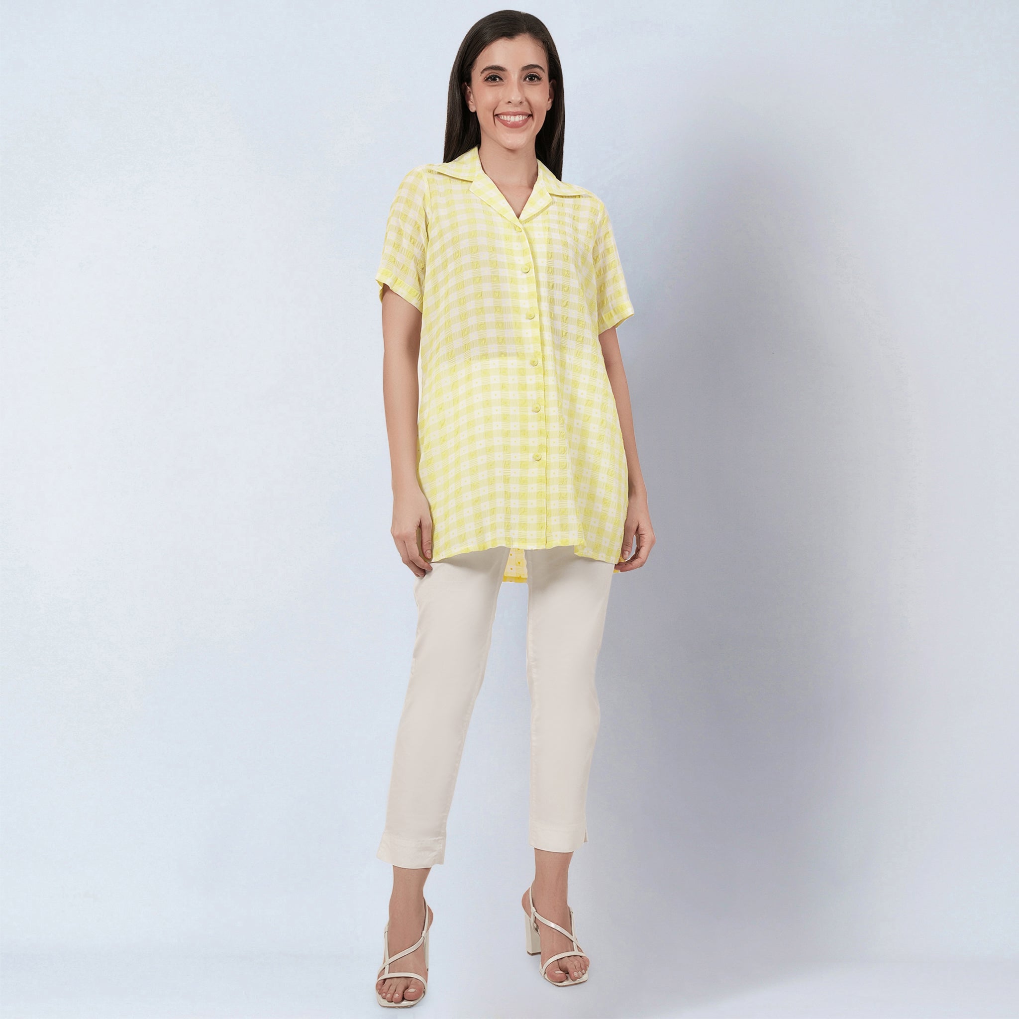 Citrus Lemon Checked Shirt