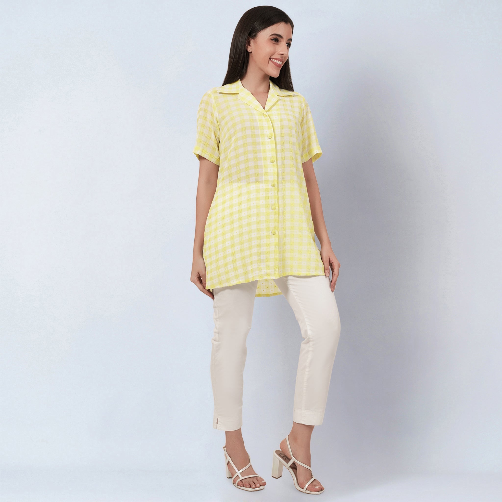 Citrus Lemon Checked Shirt