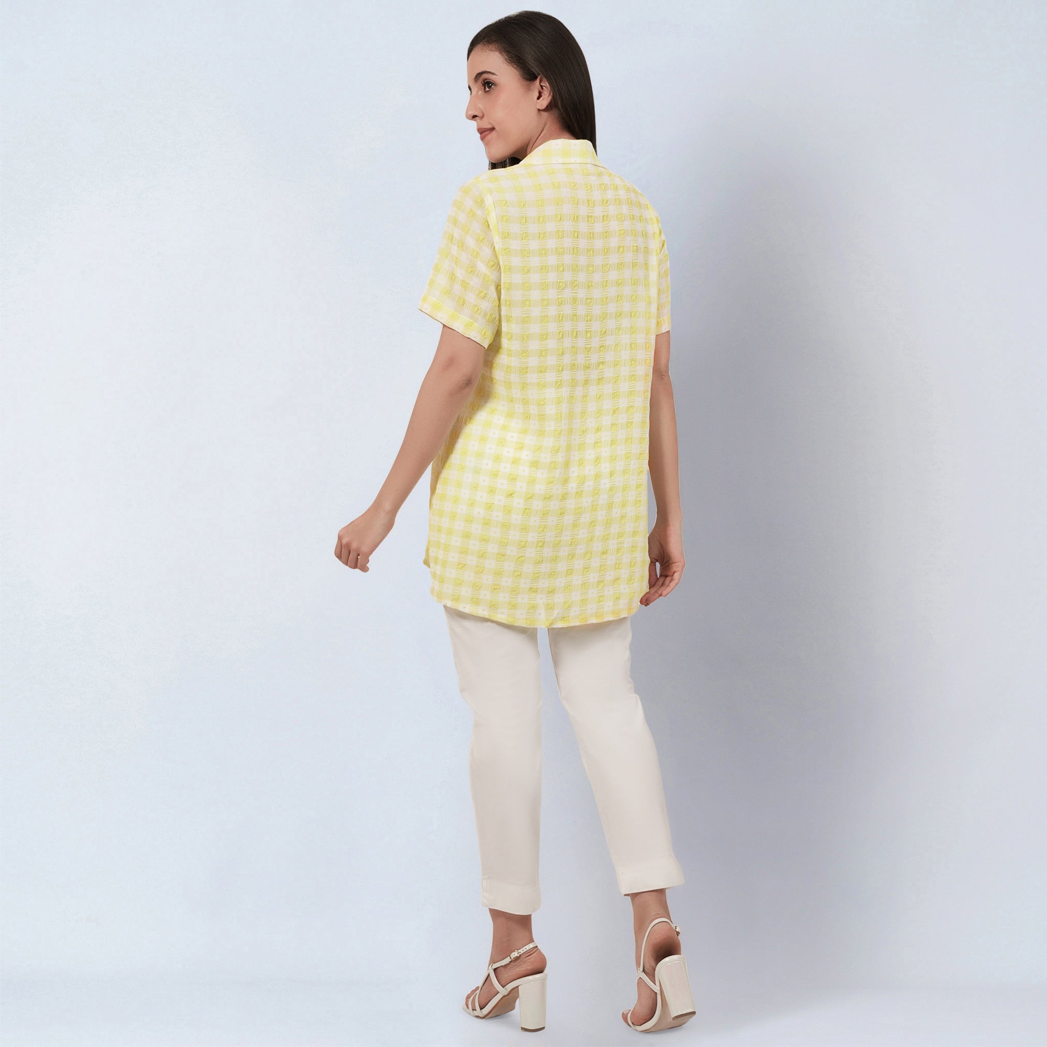 Citrus Lemon Checked Shirt