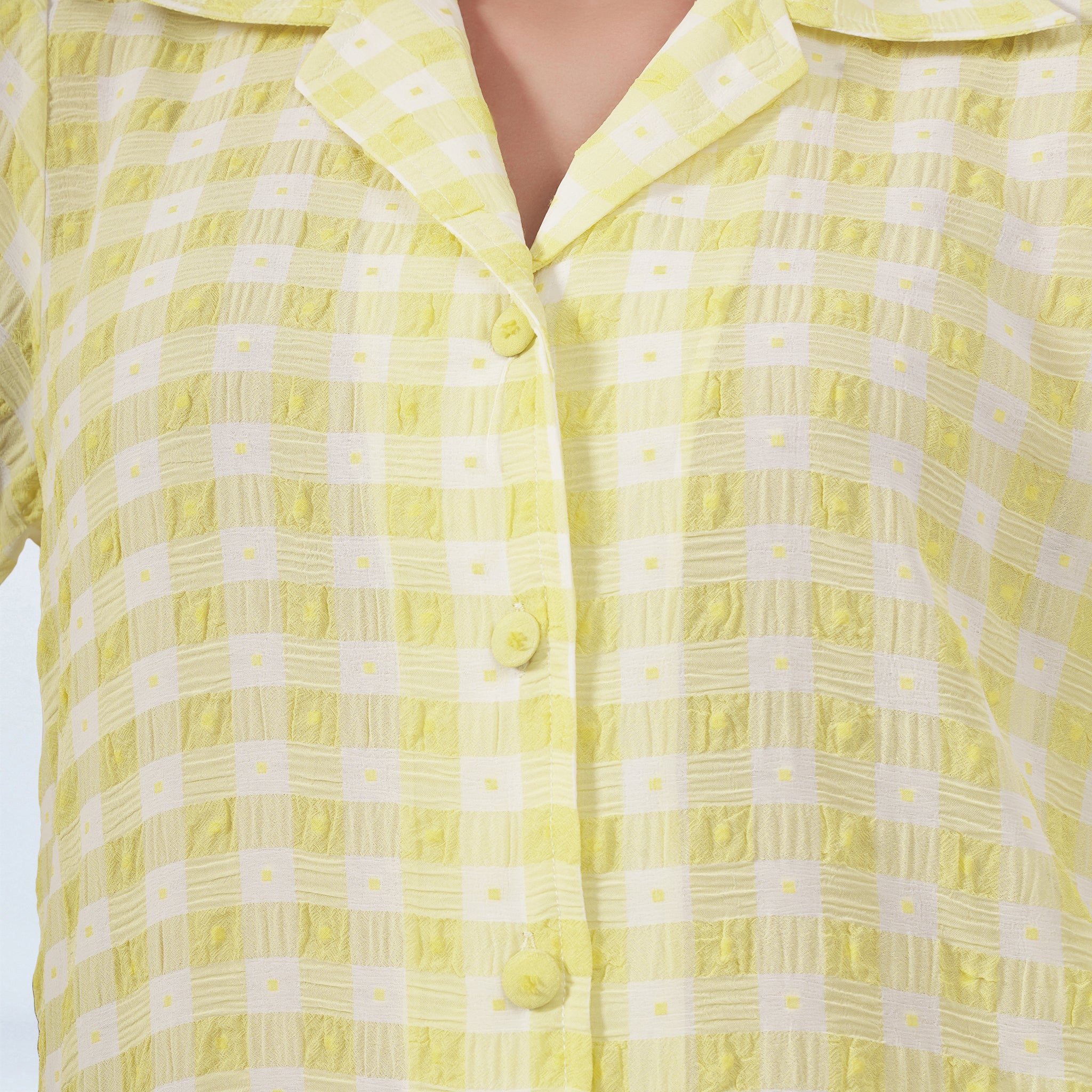 Citrus Lemon Checked Shirt