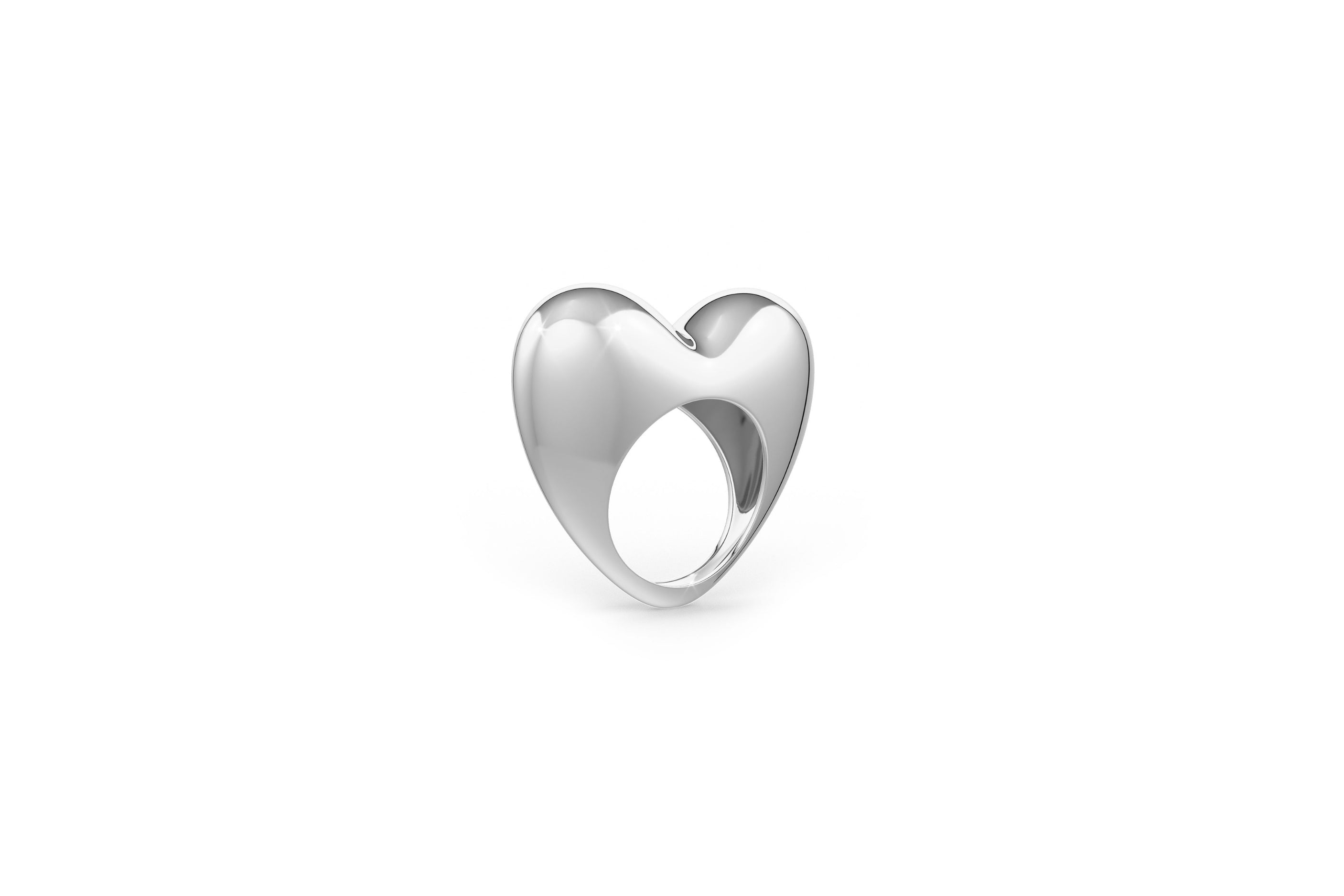 The love ring in silver