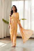 Load image into Gallery viewer, Jasmine Yellow Saree Dress
