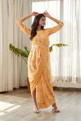 Load image into Gallery viewer, Jasmine Yellow Saree Dress
