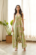 Load image into Gallery viewer, Pickle Green Palazzo Jumpsuit
