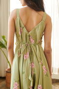 Load image into Gallery viewer, Pickle Green Palazzo Jumpsuit
