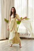 Load image into Gallery viewer, Summer Green Ruffle Saree Dress
